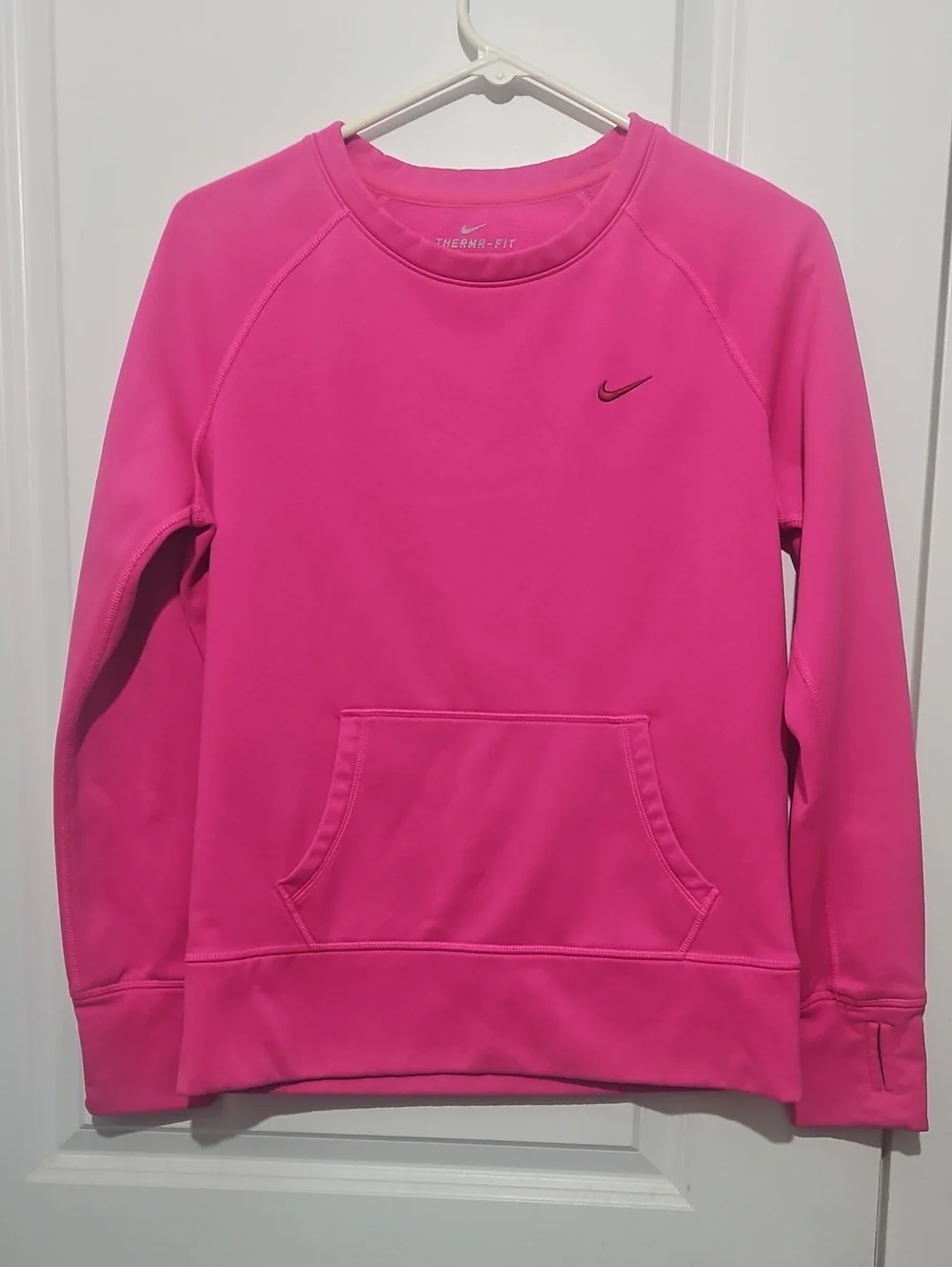 Nike Bright Pink Therma-Fit Crewneck Pullover